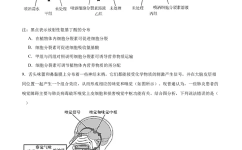 2024年高考冲刺模拟试卷（二）（原卷版）_2024年新高考资料_5.2024三轮冲刺_2024年高考生物考前最后冲刺