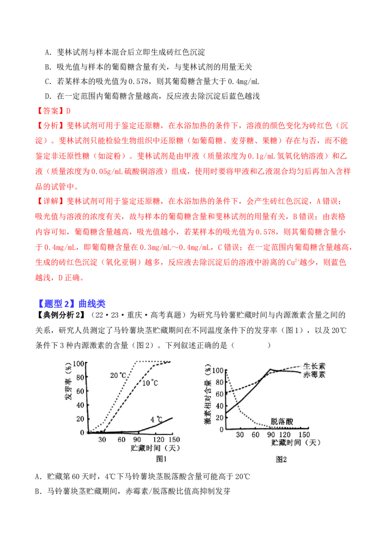 专题03&ldquo;信息&rdquo;类题型&mdash;&mdash;善用转化法（解析版）_2024年新高考资料_2.2024二轮复习_2024年高考生物二轮热点题型归纳与变式演练（新高考通用）