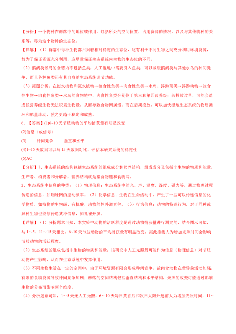 押新高考卷生物与环境（解析版）-备战2024年高考生物临考题号押题（新高考通用）(1)_2024年新高考资料_5.2024三轮冲刺_备战2024年高考生物临考题号押题（新高考通用）322745222