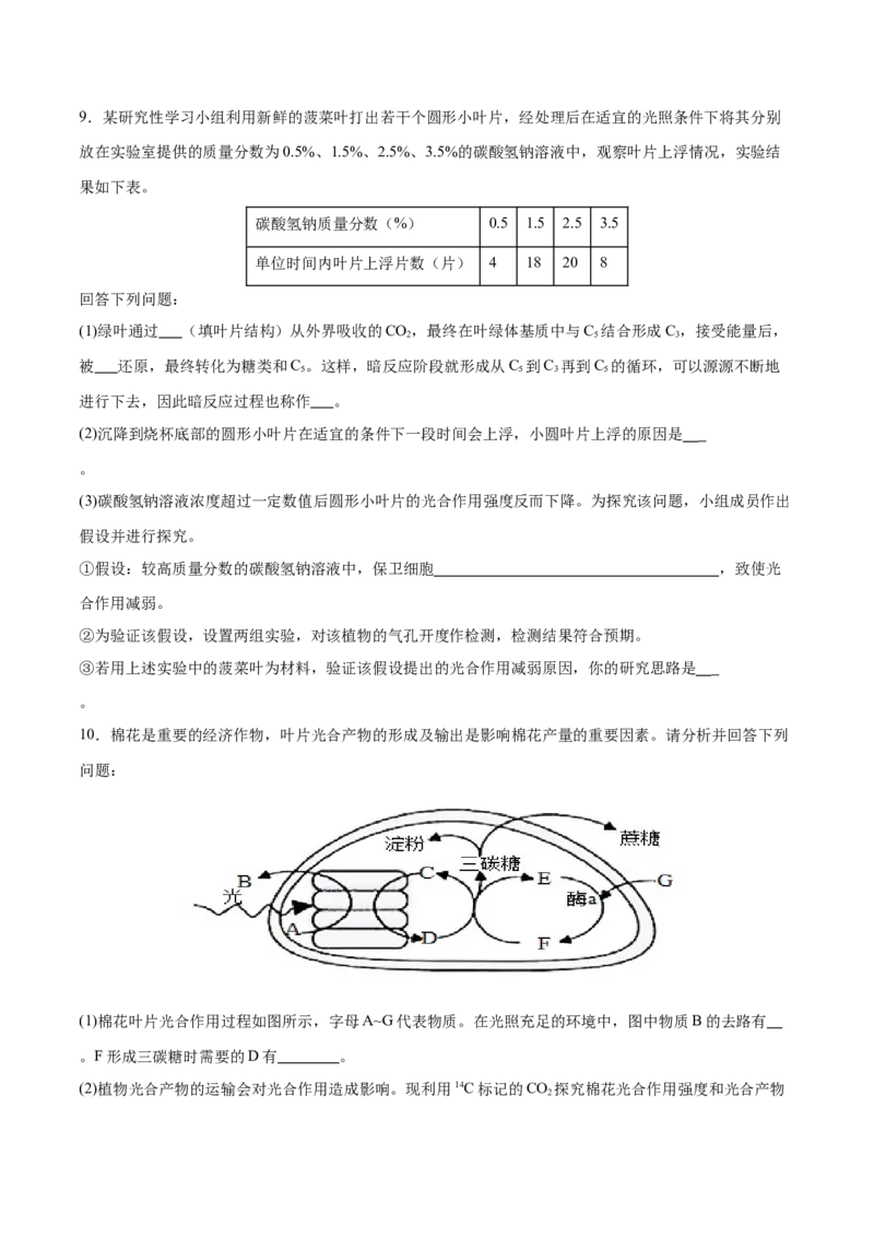 押新高考卷分子与细胞（原卷版）-备战2024年高考生物临考题号押题（新高考通用）(2)_2024年新高考资料_5.2024三轮冲刺_备战2024年高考生物临考题号押题（新高考通用）322745222