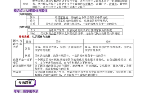 第01课国体与政体（讲义）（解析版）_新高考复习资料_2025年新高考资料_2025年高考政治一轮复习讲练测（新教材新高考）