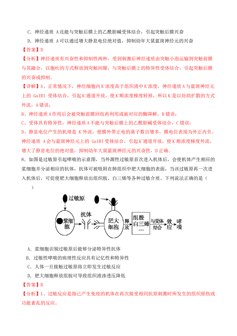专题04&ldquo;条件分析&rdquo;类题型&mdash;&mdash;逆向分析法（解析版）_2024年新高考资料_2.2024二轮复习_2024年高考生物二轮热点题型归纳与变式演练（新高考通用）