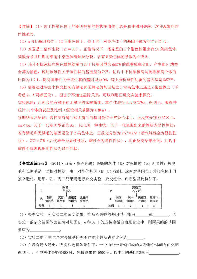 专题07遗传变异（解析版）_2024年新高考资料_2.2024二轮复习_2024年高考生物二轮热点题型归纳与变式演练（新高考通用）
