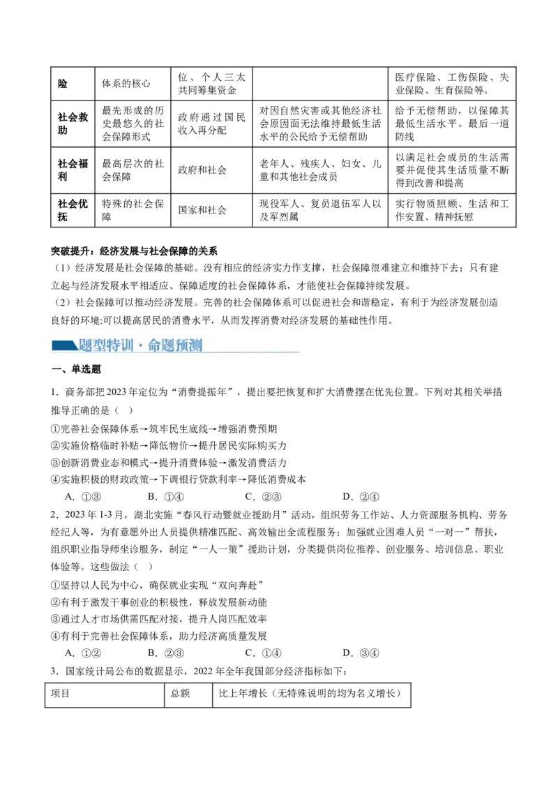 专题03我国的基本经济制度（讲义）（原卷版）_新高考复习资料_2024年新高考资料_二轮复习资料_2024年高考政治二轮复习讲练测（新教材新高考）_配套讲义（原卷版+解析版）
