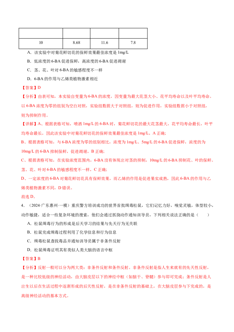 押广东卷选择题稳态与调节（解析版）_2024年新高考资料_5.2024三轮冲刺_备战2024年高考生物临考题号押题（广东专用）323137816