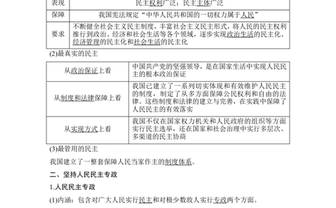第四课　人民民主专政的社会主义国家_新高考复习资料_2022年新高考资料_2022版高三政治总复习专用（新高考-新教材版）_配套课件及电子版文档必修3政治与法治_必修3政治与法治word