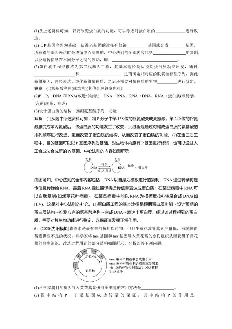 2022年高考生物一轮复习第10单元第33讲　基因工程_新高考复习资料_2022年新高考复习资料_2022年一轮复习最新版_1.2022年高考生物一轮复习全国通用版