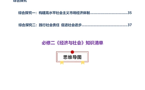 必修二《经济与社会》知识清单-上好课2025年高考政治一轮复习知识清单（新高考专用）_新高考复习资料_2025年新高考资料_2025年高考政治一轮复习知识清单