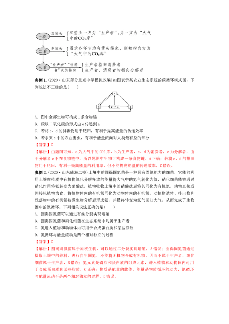 专题31生态系统的物质循环、信息传递及其稳定性（串讲）（解析版）_2024年新高考资料_1.2024一轮复习_备战2024年高考生物一轮复习串讲精练（新高考专用）