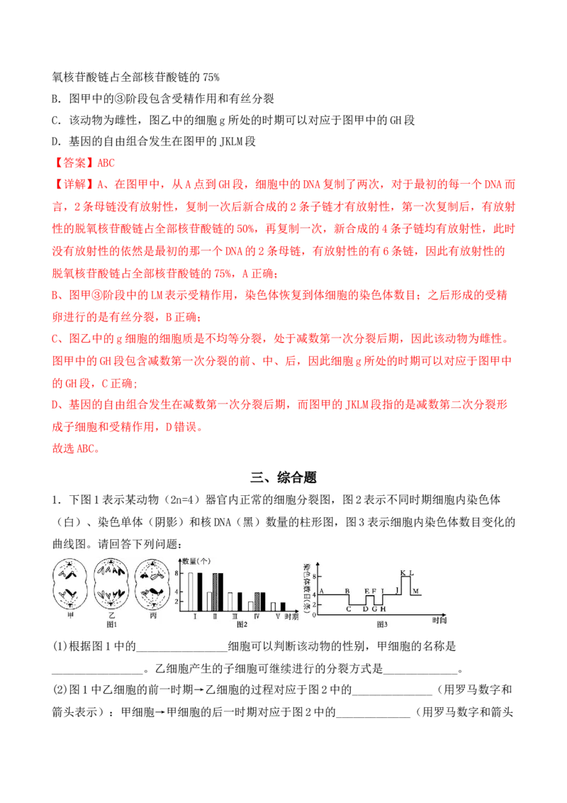 专题05细胞的生命历程（包括减数分裂）（解析版）_2024年新高考资料_3.2024专项复习_备战2024年高考生物一轮复习重难点突破讲解与训练（新教材）