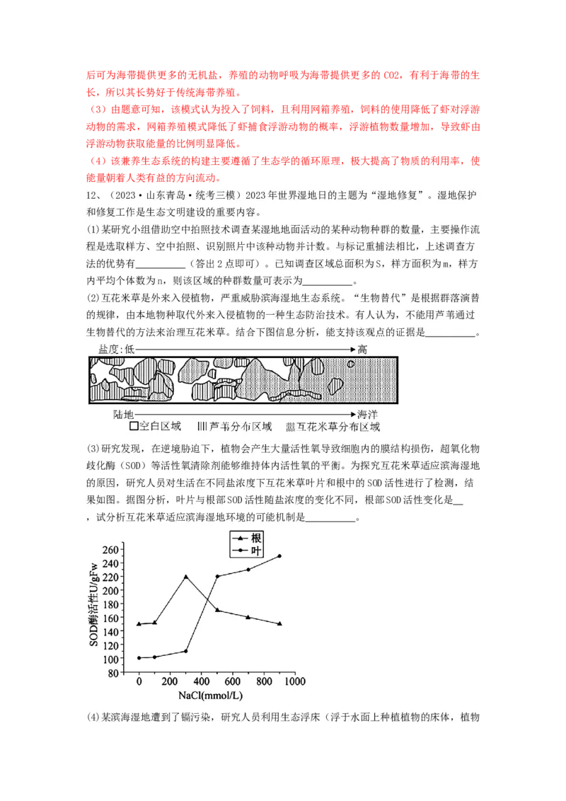 专题34生态工程（精练）（解析版）_2024年新高考资料_1.2024一轮复习_备战2024年高考生物一轮复习串讲精练（新高考专用）