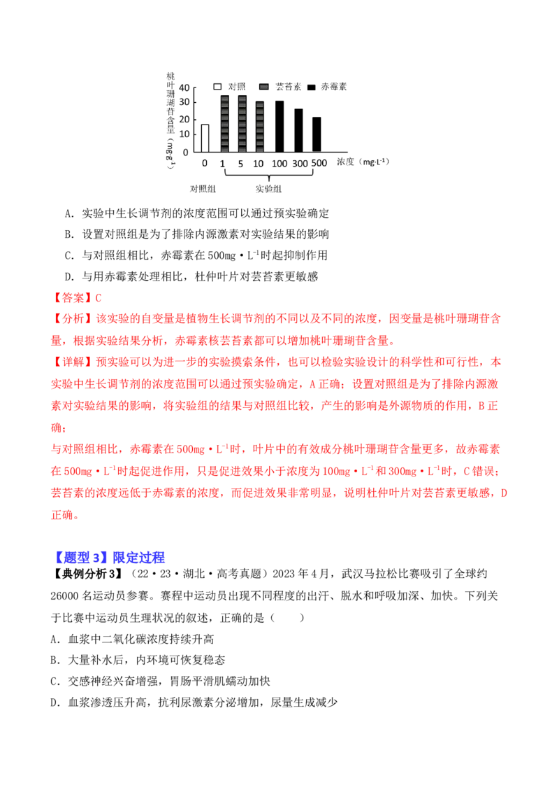 专题02&ldquo;题眼&rdquo;类题型&mdash;&mdash;重点突破法（解析版）_2024年新高考资料_2.2024二轮复习_2024年高考生物二轮热点题型归纳与变式演练（新高考通用）