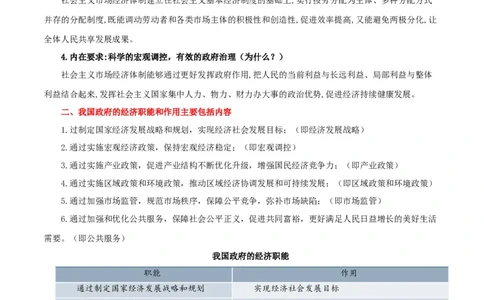 专题06我国的社会主义市场经济体制_新高考复习资料_2024年新高考资料_一轮复习资料_口袋书2024年高考政治一轮复习知识清单（新高考通用）