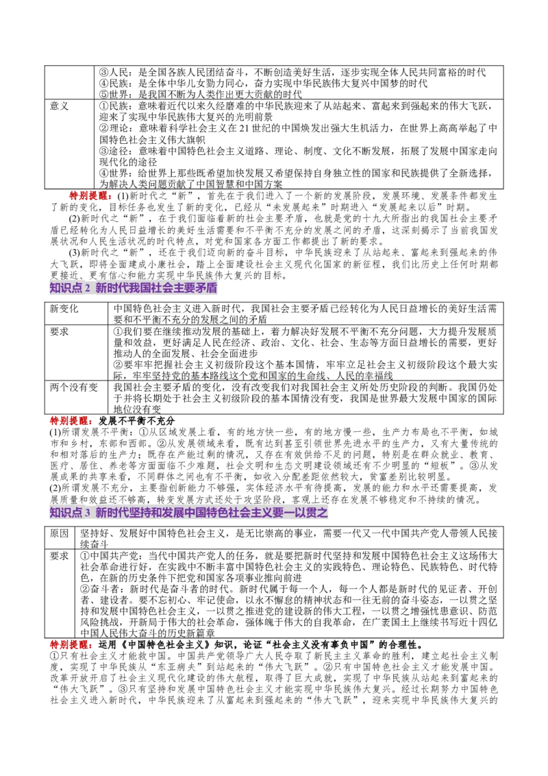 第04讲只有坚持和发展中国特色社会主义才能实现中华民族伟大复兴（讲义）（解析版）_新高考复习资料_2025年新高考资料_2025年高考政治一轮复习讲练测（新教材新高考）