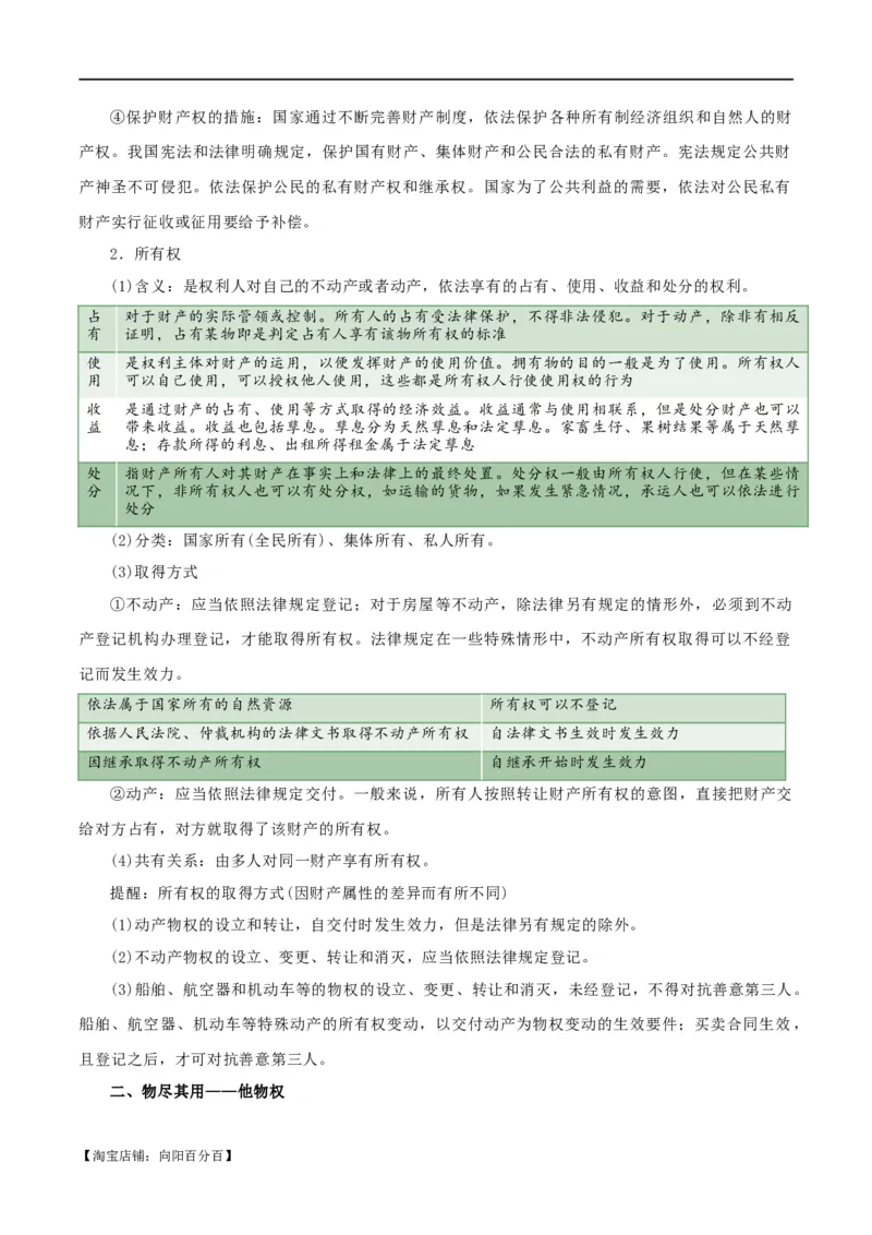 选择性必修二《法律与生活》知识清单-口袋书2024年高考政治一轮复习知识清单（新高考通用）_新高考复习资料_2024年新高考资料_专项复习资料