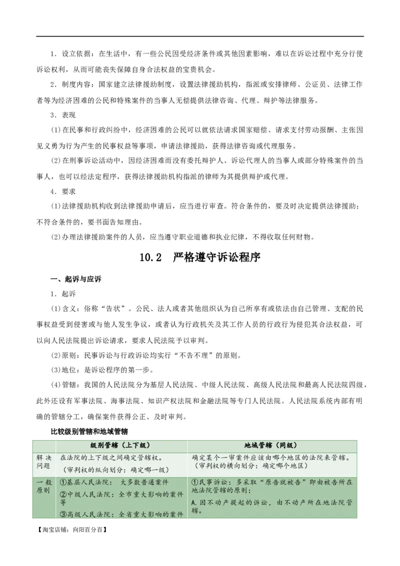 选择性必修二《法律与生活》知识清单-口袋书2024年高考政治一轮复习知识清单（新高考通用）_新高考复习资料_2024年新高考资料_专项复习资料