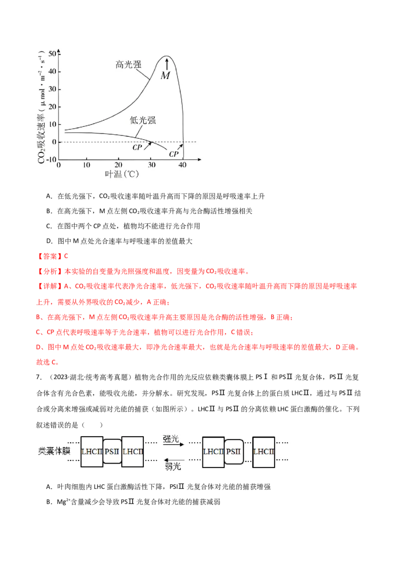 宝典05细胞呼吸和光合作用（解析版）_2024年新高考资料_1.2024一轮复习_2024年高考生物一轮复习知识清单
