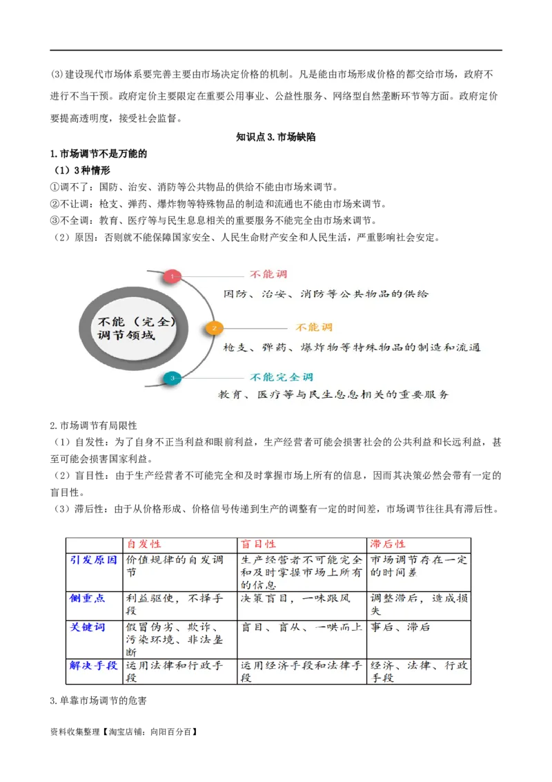 第二课我国的社会主义市场经济体制（精品讲义）_新高考复习资料_2024年新高考资料_一轮复习资料_完2024年高考政治一轮复习考点帮（课件+讲义+练习）（新教材新高考）