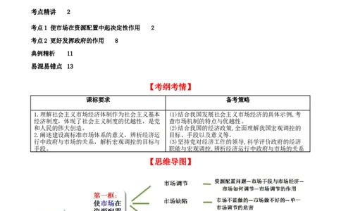 第二课我国的社会主义市场经济体制（精品讲义）_新高考复习资料_2024年新高考资料_一轮复习资料_完2024年高考政治一轮复习考点帮（课件+讲义+练习）（新教材新高考）