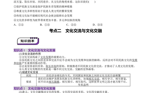 第25讲学习借鉴外来文化有有益成果（讲义）（原卷版）_新高考复习资料_2025年新高考资料_2025年高考政治一轮复习讲练测（新教材新高考）