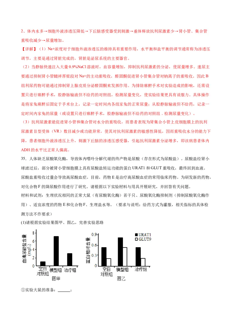 专题28体液调节与神经调节的关系（解析版)_2024年新高考资料_3.2024专项复习_备战2024年高考生物一轮复习重难点专项突破