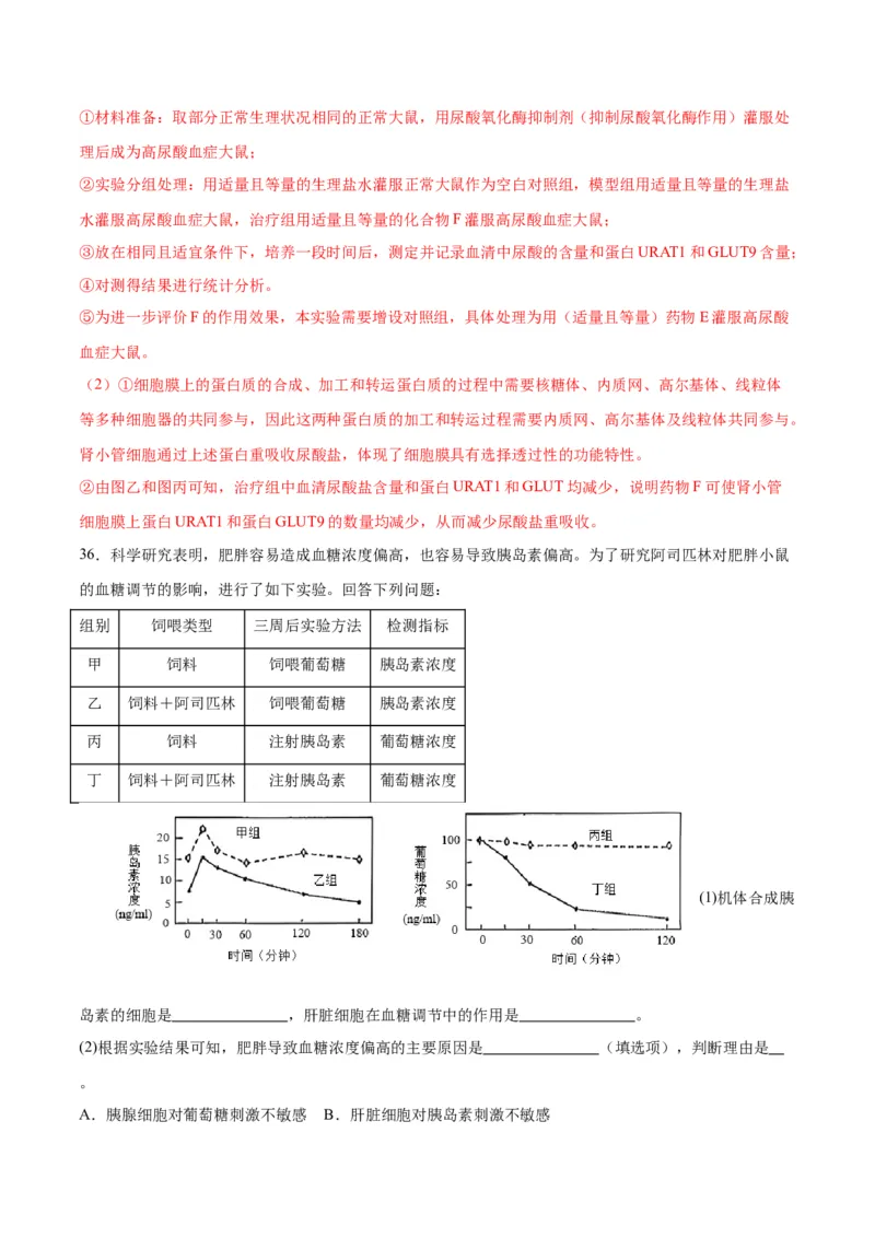 专题28体液调节与神经调节的关系（解析版)_2024年新高考资料_3.2024专项复习_备战2024年高考生物一轮复习重难点专项突破