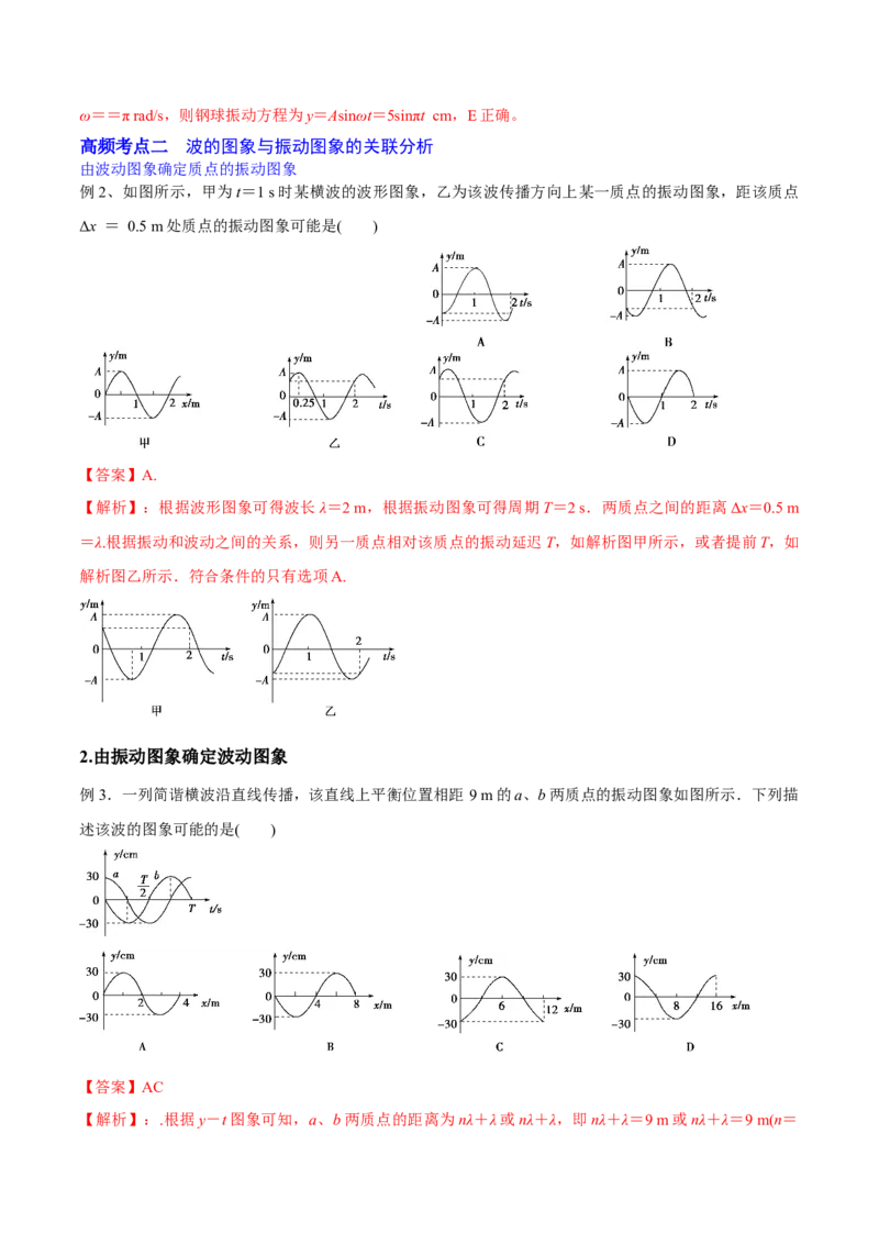 15.2机械波（讲）--2023年高考物理一轮复习讲练测（全国通用）（解析版）_04高考物理_通用版（老高考）复习资料_2023年复习资料_一轮复习_2023年高考物理一轮复习讲练测（全国通用）