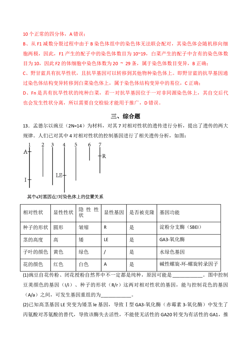 专题09生物的变异、进化与育种（解析版）_2024年新高考资料_3.2024专项复习_备战2024年高考生物一轮复习重难点突破讲解与训练（新教材）