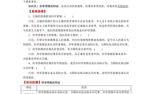 第03课领会科学思维（讲义）（解析版）_新高考复习资料_2024年新高考资料_一轮复习资料_完2024年高考政治一轮复习讲练测（课件+讲义+练习）（新教材新高考）_选择性必修3