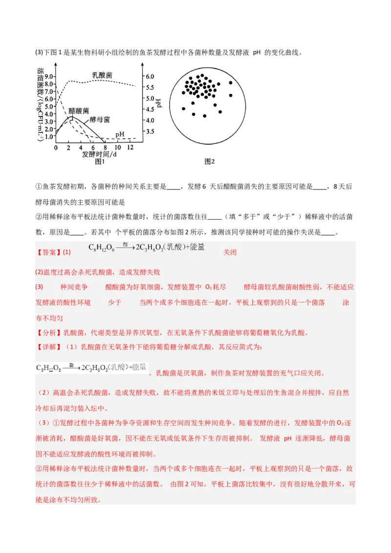 专题11发酵工程（解析版）_2024年新高考资料_3.2024专项复习_2024年高考生物热点&middot;重点&middot;难点专练（新高考专用）