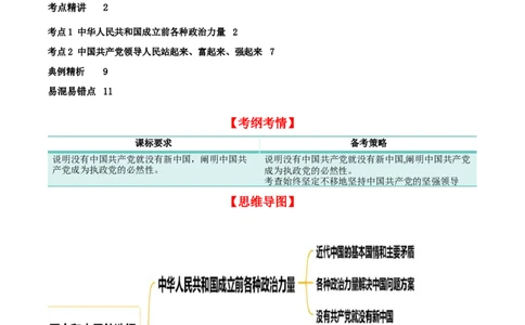 第一课历史和人民的选择（精品讲义）_新高考复习资料_2024年新高考资料_一轮复习资料_完2024年高考政治一轮复习考点帮（课件+讲义+练习）（新教材新高考）_必修三《政治与法治》