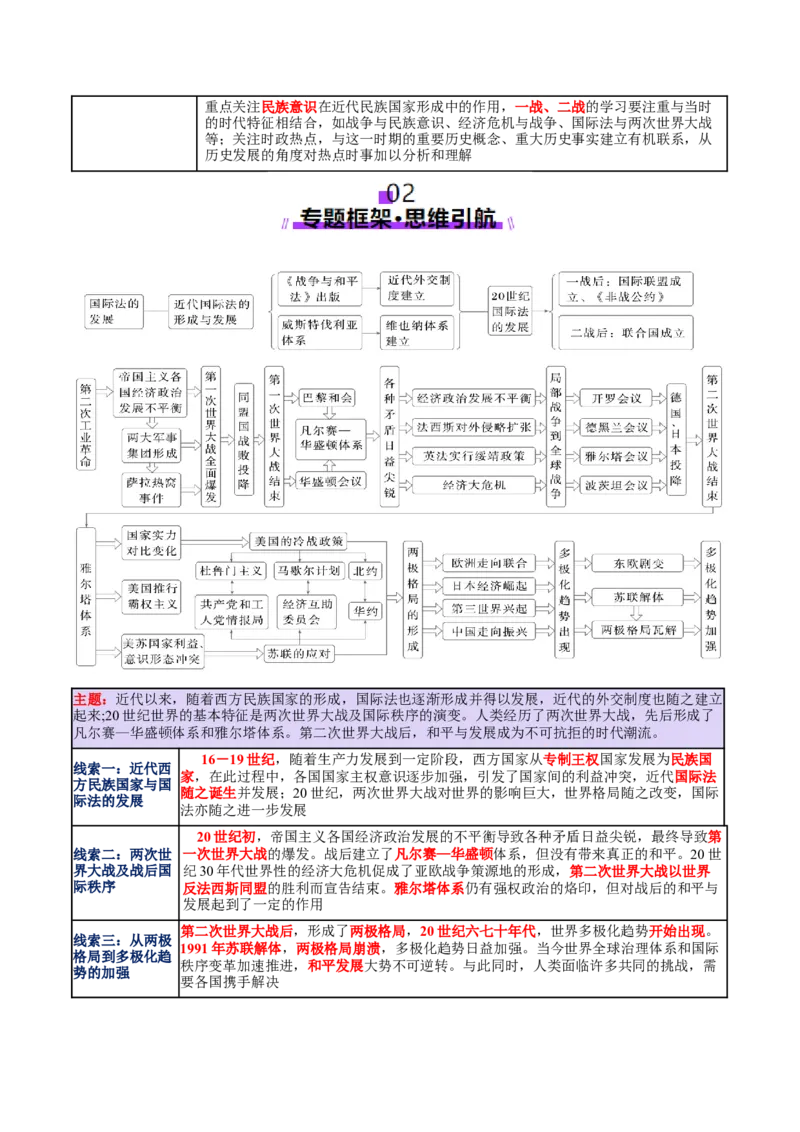 专题13风云变幻&mdash;&mdash;近代以来的国际关系与国际格局的演变（讲义）（原卷版）_2025年新高考资料_二轮复习_上好课2025年高考历史二轮复习讲练测（新高考通用）3379861