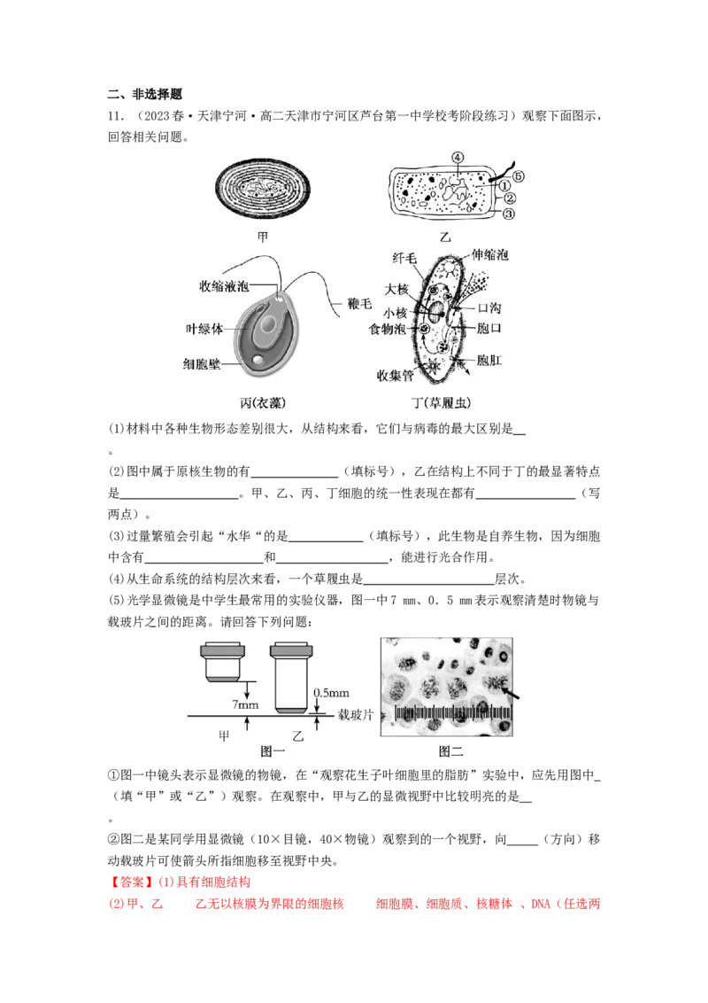 专题01细胞中的元素和无机物（解析版）_2024年新高考资料_1.2024一轮复习_备战2024年高考生物一轮复习抢分特训（全国通用）