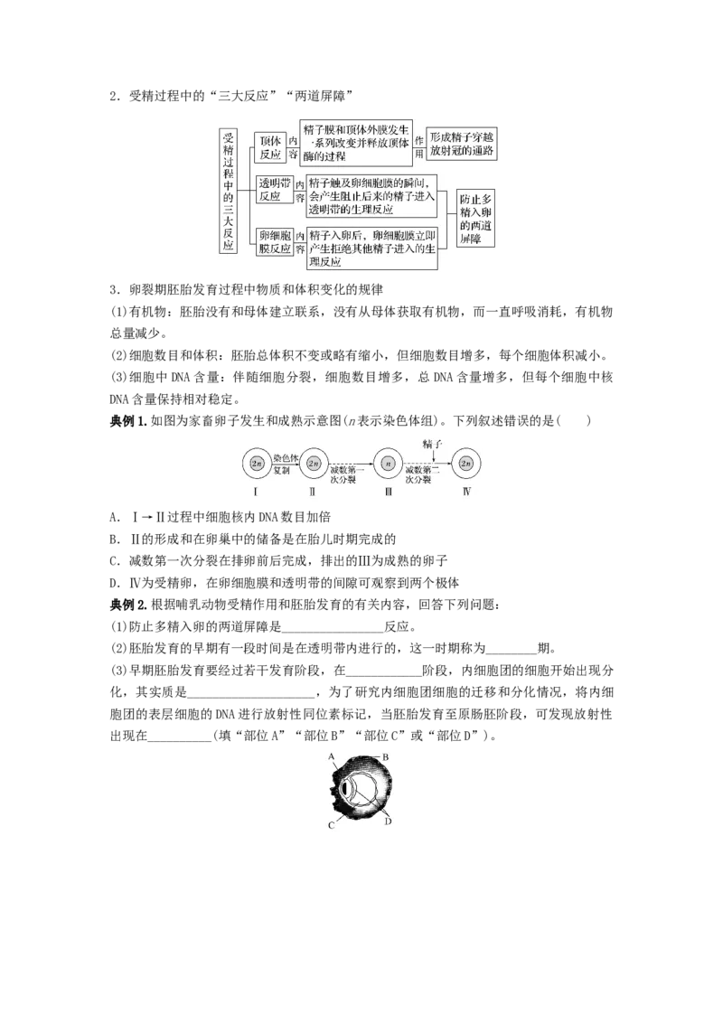 专题33细胞工程和胚胎工程（串讲）（原卷版）_2024年新高考资料_1.2024一轮复习_备战2024年高考生物一轮复习串讲精练（新高考专用）