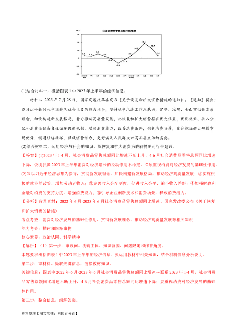 专题05经济篇&mdash;&mdash;推动高质量发展（讲义）（解析版）_新高考复习资料_2024年新高考资料_二轮复习资料_高频考点解密2024年高考政治二轮复习高频考点追踪与预测（新高考专用）_讲义