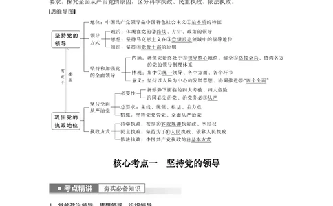 2023年高考政治一轮复习（部编版）第11课坚持和加强党的全面领导_新高考复习资料_2023年新高考资料_2023年新高考大一轮复习讲义_2023年高考政治一轮复习讲义（部编新高考版）