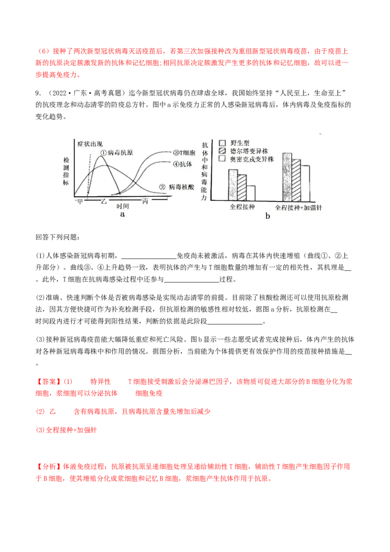 抢分14生物热点冲刺篇（教师版）_2024年新高考资料_5.2024三轮冲刺_备战2024年高考生物抢分秘籍（新高考专用）321842314