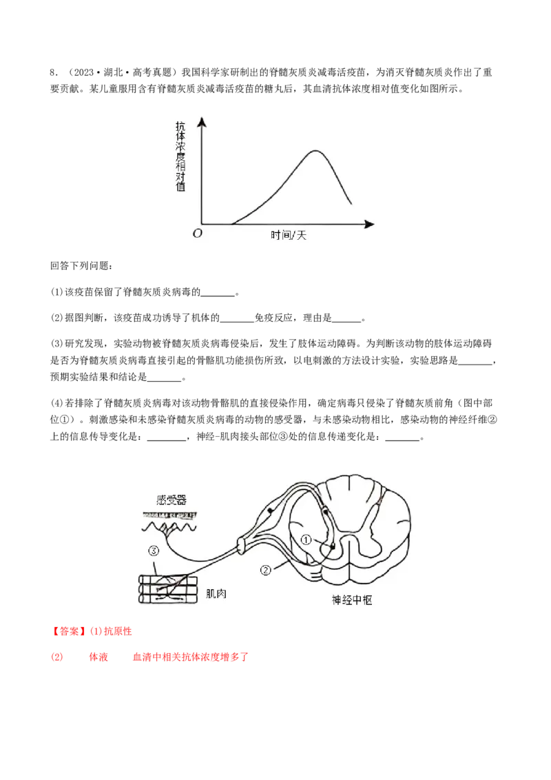 抢分14生物热点冲刺篇（教师版）_2024年新高考资料_5.2024三轮冲刺_备战2024年高考生物抢分秘籍（新高考专用）321842314
