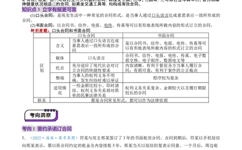 第03课订约履约诚信为本（讲义）（解析版）_新高考复习资料_2025年新高考资料_2025年高考政治一轮复习讲练测（新教材新高考）