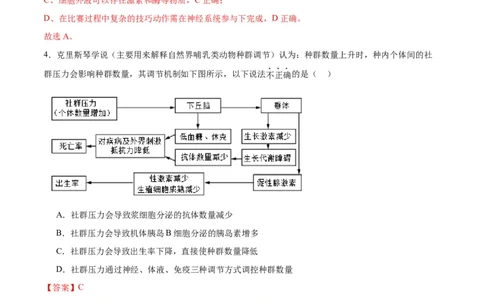 专题31动物生命活动调节的综合分析（解析版)_2024年新高考资料_3.2024专项复习_备战2024年高考生物一轮复习重难点专项突破