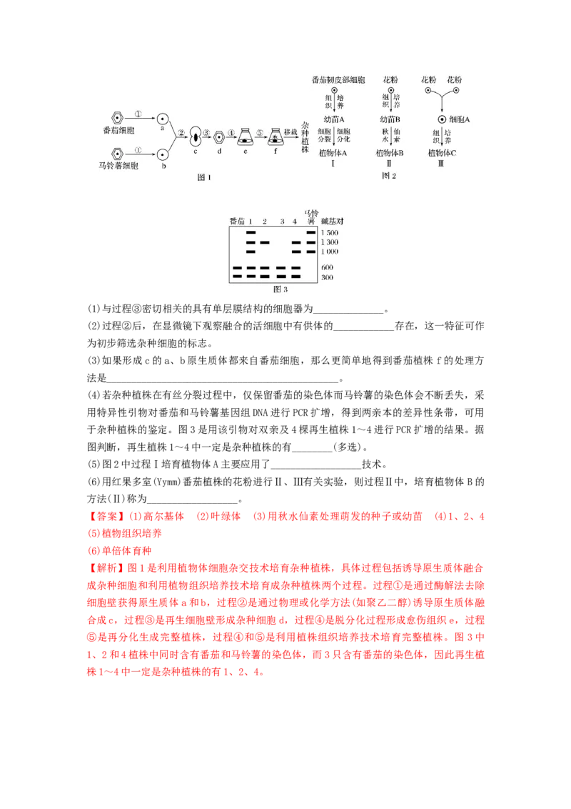 专题33细胞工程和胚胎工程（串讲）（解析版）_2024年新高考资料_1.2024一轮复习_备战2024年高考生物一轮复习串讲精练（新高考专用）