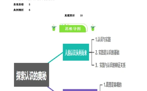 专题21探索认识的奥秘_新高考复习资料_2024年新高考资料_一轮复习资料_口袋书2024年高考政治一轮复习知识清单（新高考通用）