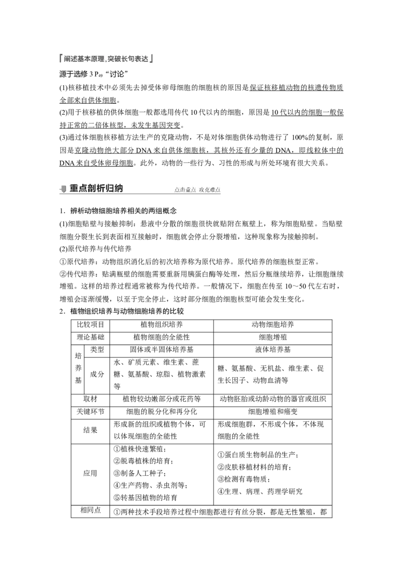 2022年高考生物一轮复习第10单元第34讲　细胞工程_新高考复习资料_2022年新高考复习资料_2022年一轮复习最新版_1.2022年高考生物一轮复习全国通用版