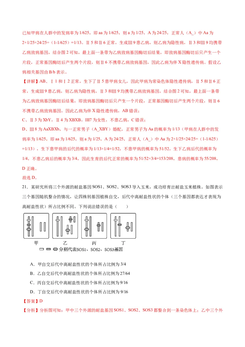 专题17自由组合（解析版)_2024年新高考资料_3.2024专项复习_备战2024年高考生物一轮复习重难点专项突破_专题17自由组合定律