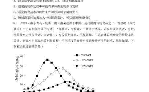 专题15发酵技术与微生物的实验室培养（原卷版）_2024年新高考资料_3.2024专项复习_备战2024年高考生物一轮复习重难点突破讲解与训练（新教材）