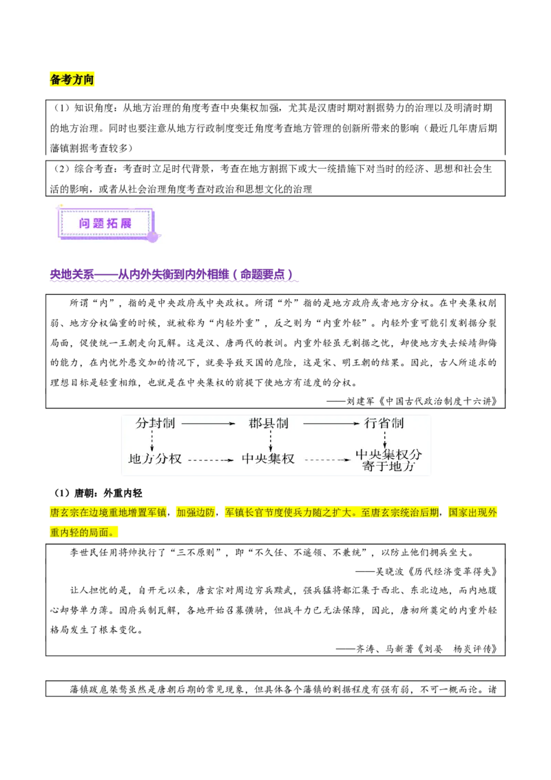 专题01经国序民&mdash;中国古代国家制度体系的建立（讲义）（原卷版）_2025年新高考资料_二轮复习_01高考语文等多个文件_上好课2025年高考历史二轮复习讲练测（新高考通用）