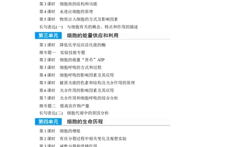 复习讲义目录_2024年新高考资料_1.2024一轮复习_2024年高考生物一轮复习讲义（新人教版）_学生版在此文件夹_大一轮复习讲义