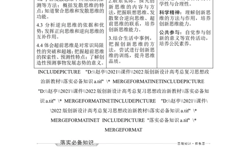 淘宝店：品优教学第四单元　提高创新思维能力_新高考复习资料_2022年新高考资料_2022版高三政治总复习专用（新高考-新教材版）_配套课件及电子版文档选择性必修3逻辑与思维