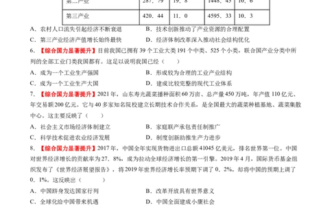 第20讲中国特色社会主义新时代（练习）（原卷版）_2025年新高考资料_一轮复习_2025年高考历史一轮复习讲练测（新教材新高考）（完结）_讲义+练习