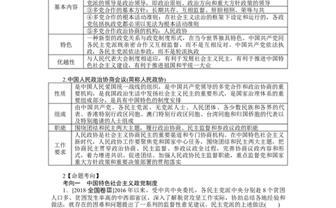 2022届新教材一轮复习部编版3.2.6我国的基本政治制度学案_新高考复习资料_2022年新高考资料_2022届一轮复习讲练结合_系列二_第十四单元我国的基本政治制度
